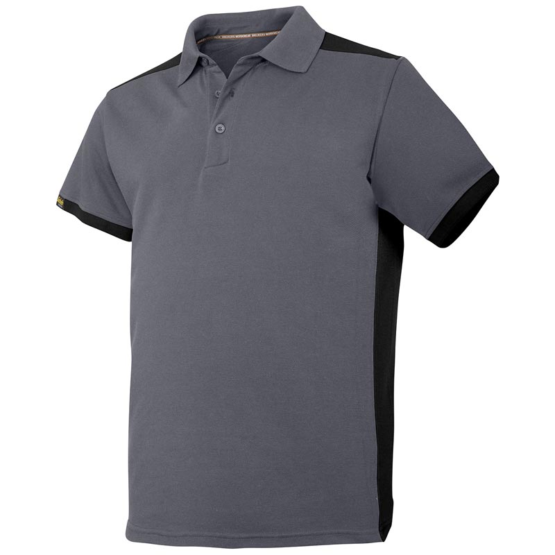 AllroundWork polo shirt (2715) - Black/Steel Grey S